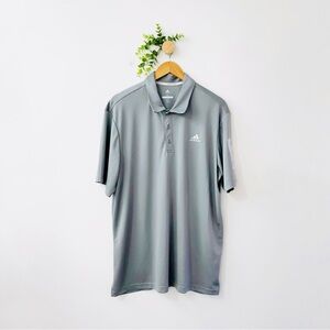 Adidas Golf Light Gray Polo Shirt Men’s